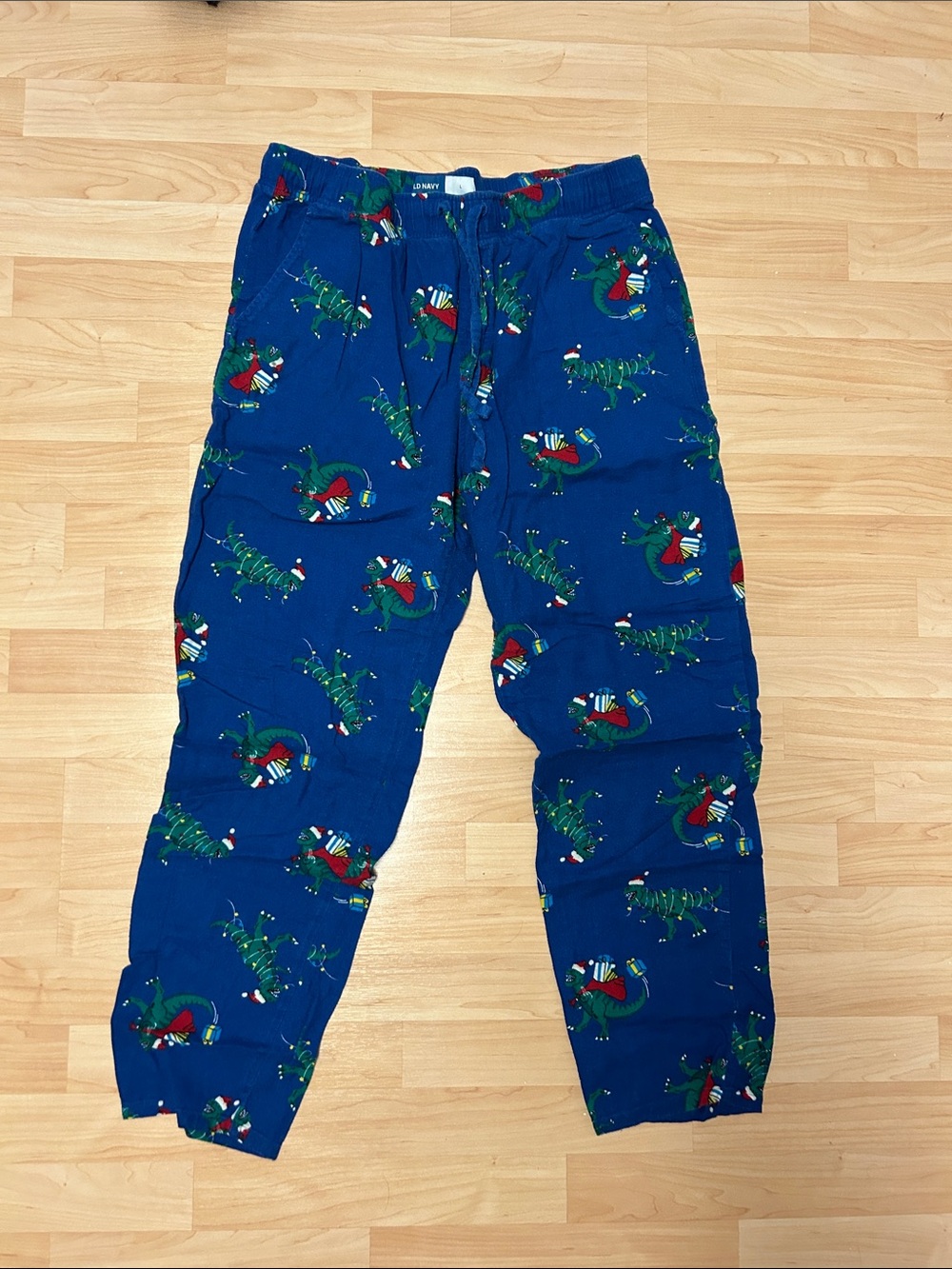 Old Navy Blue Holiday Print Jogger Lounge Pants
